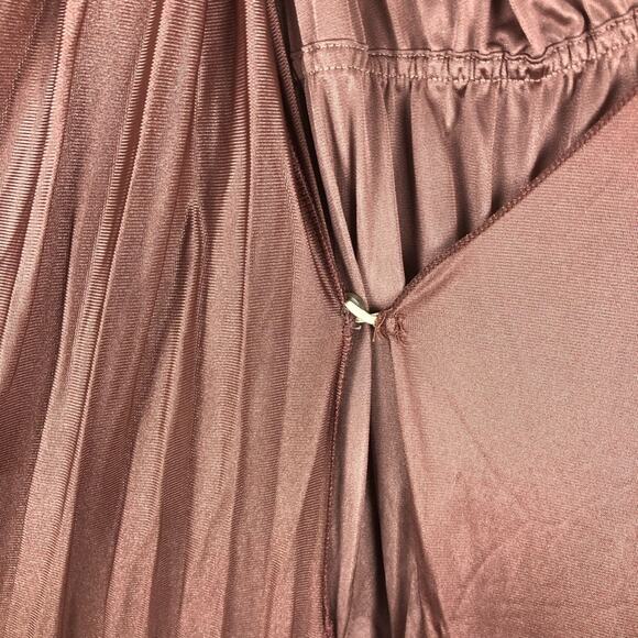 Vintage Maidenform Dreamwear Mauve Slip Dress & Satin Robe Set - Picture 7 of 15